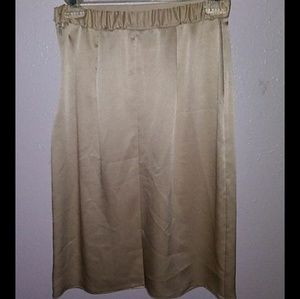 Vintage silk gold skirt